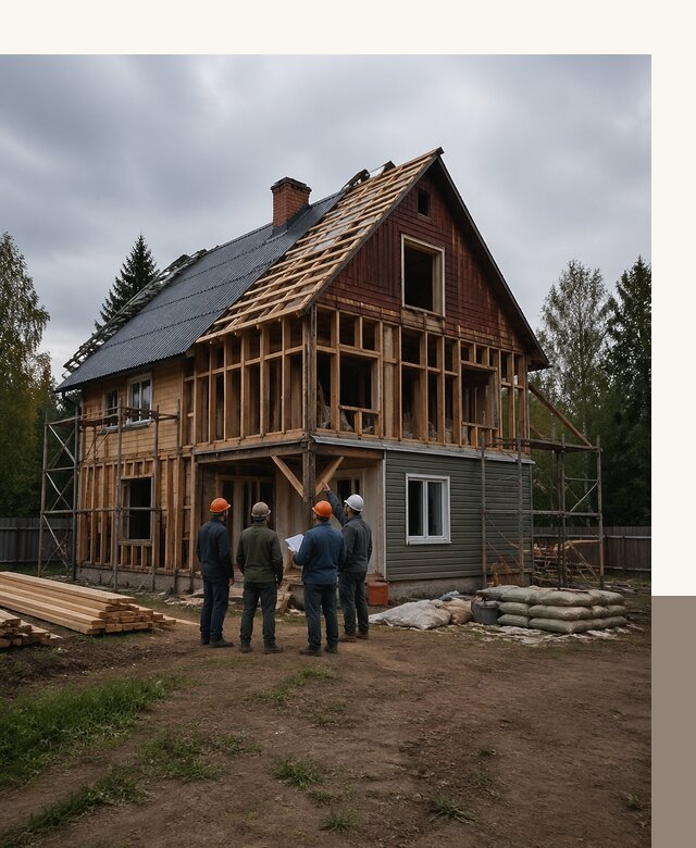 Реконструкция дачного дома в Реже под ключ с проектом