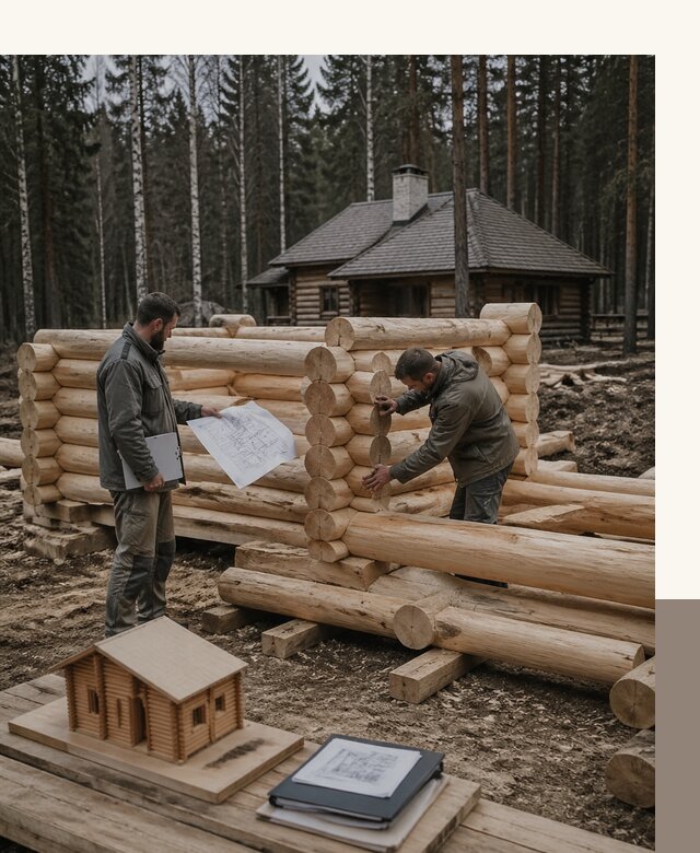 Проектирование и строительство домов из бревна в Реже